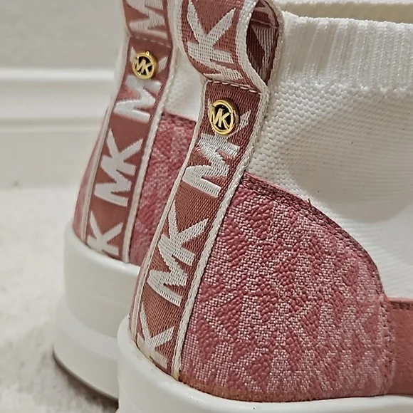 Michael Kors Pink and White Sock Boot - Picture 6 of 7